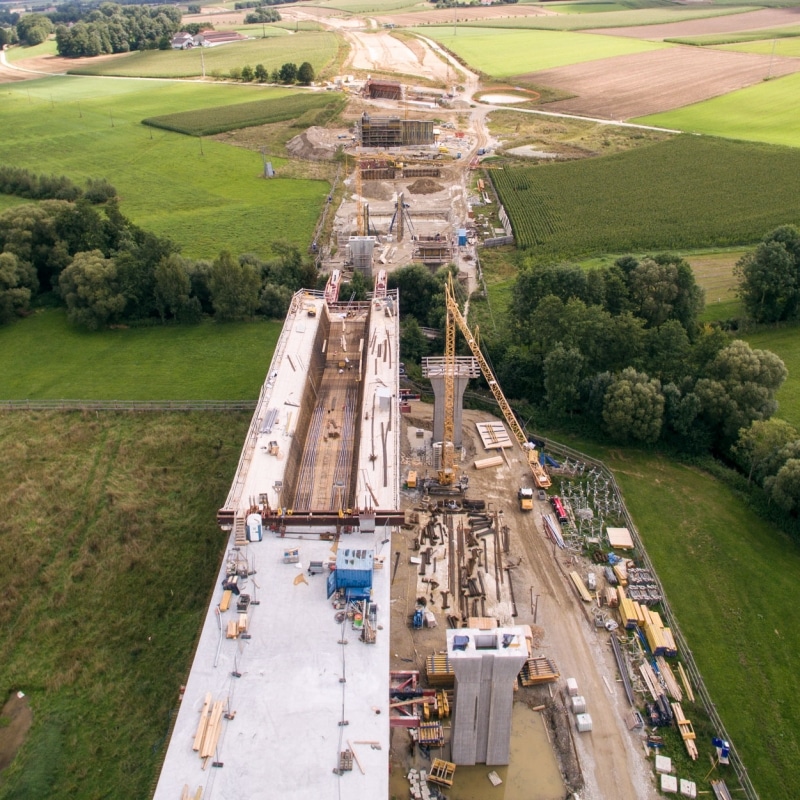 Brückenbau im Großformat A94 © Verena Kerschbaumer / HABAU
