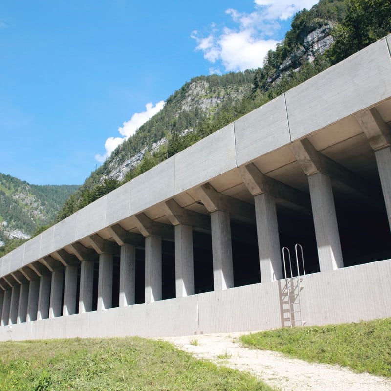 Schutzgalerie Saalachsee © HABAU