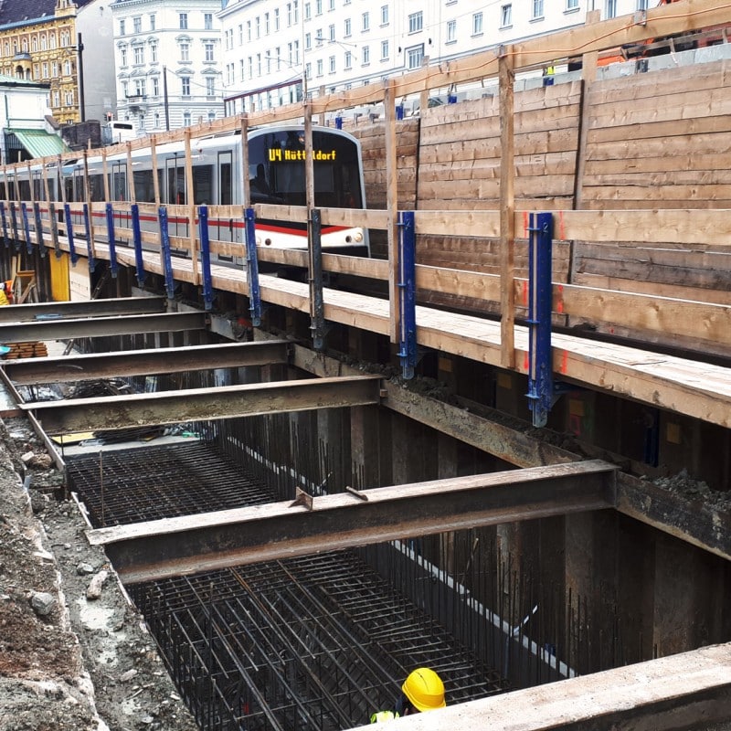 U4 Pilgramgasse - U-Bahn Wien © HABAU